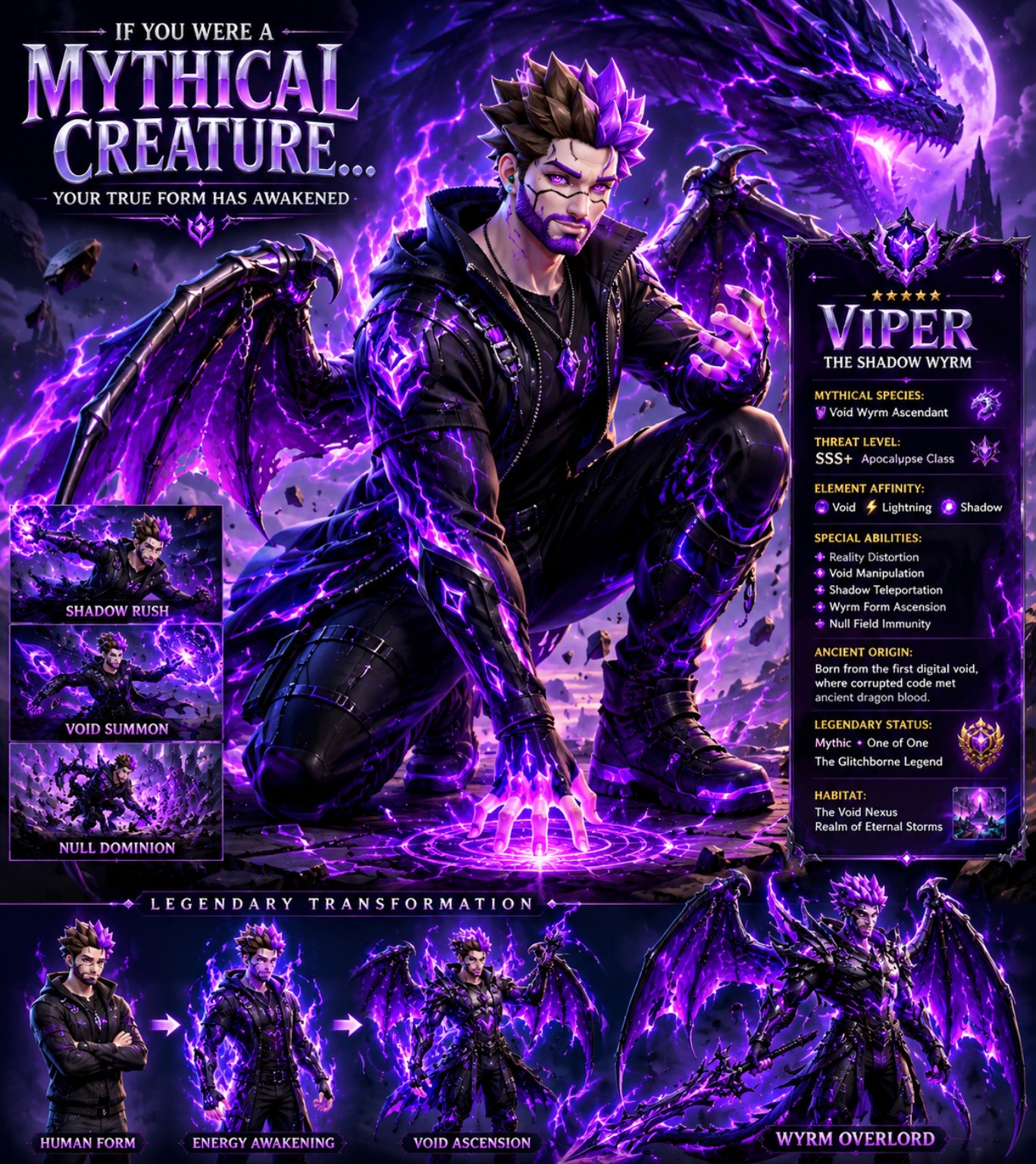 Mythical creature character design